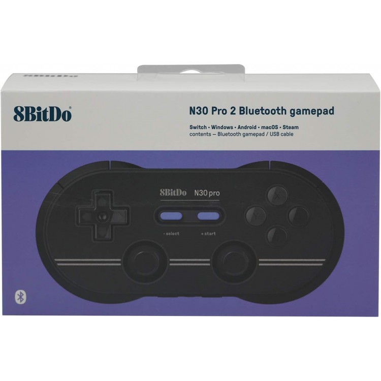 خرید 8BitDo N30 Pro 2 Bluetooth Gamepad - Black خرید 8BitDo N30 Pro 2 Bluetooth Gamepad - Black